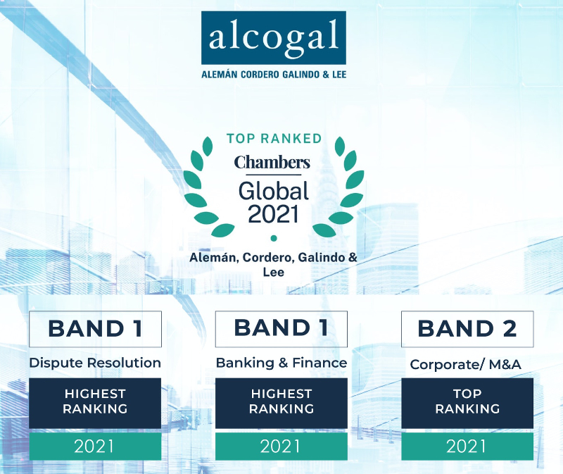 Alcogal receives top rankings in Chambers Global 2021 Alemán, Cordero